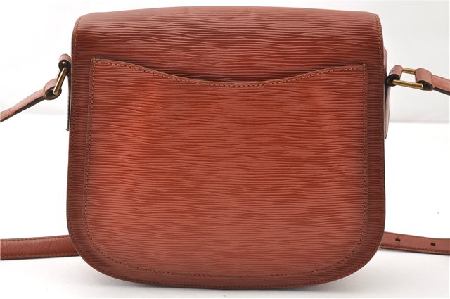 Authentic Louis Vuitton Epi Saint Cloud GM Shoulder Bag Brown LV 0200G