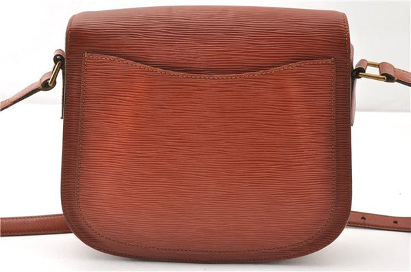 Authentic Louis Vuitton Epi Saint Cloud GM Shoulder Bag Brown LV 0200G