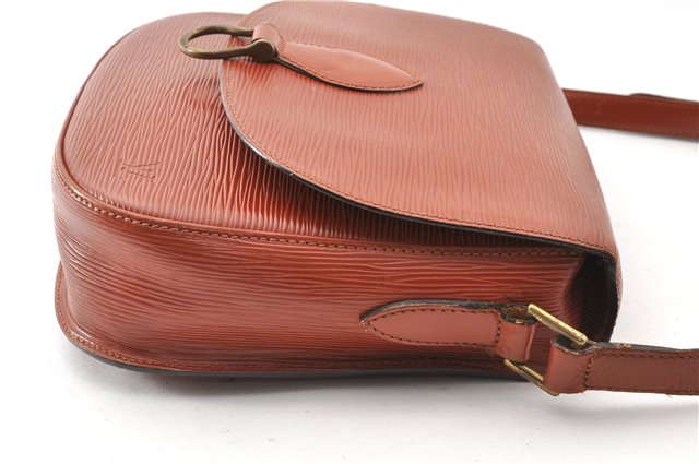 Authentic Louis Vuitton Epi Saint Cloud GM Shoulder Bag Brown LV 0200G