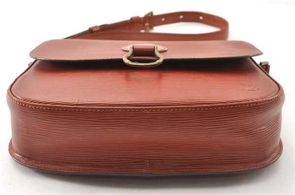 Authentic Louis Vuitton Epi Saint Cloud GM Shoulder Bag Brown LV 0200G
