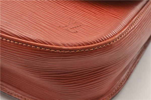 Authentic Louis Vuitton Epi Saint Cloud GM Shoulder Bag Brown LV 0200G