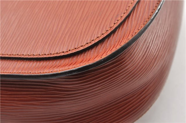 Authentic Louis Vuitton Epi Saint Cloud GM Shoulder Bag Brown LV 0200G