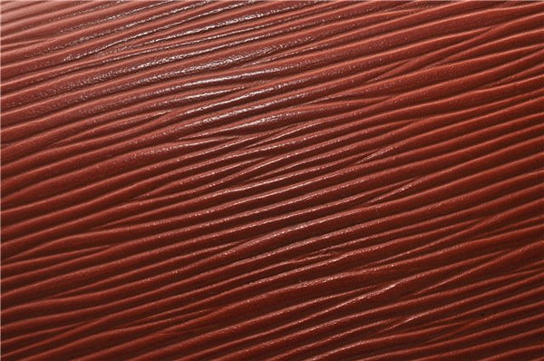 Authentic Louis Vuitton Epi Saint Cloud GM Shoulder Bag Brown LV 0200G