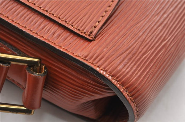 Authentic Louis Vuitton Epi Saint Cloud GM Shoulder Bag Brown LV 0200G
