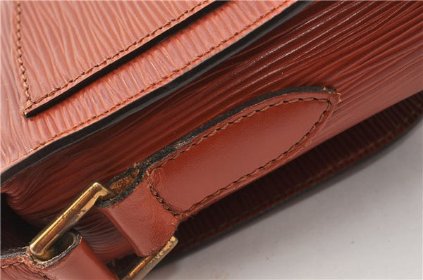 Authentic Louis Vuitton Epi Saint Cloud GM Shoulder Bag Brown LV 0200G