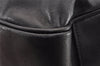 Authentic GUCCI Bamboo Shoulder Tote Bag Leather 0011577 Black Junk 0200I