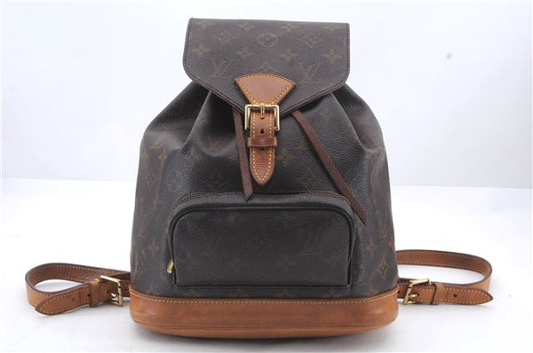 Authentic Louis Vuitton Monogram Montsouris MM Backpack M51136 LV 0201D