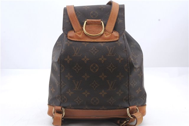 Authentic Louis Vuitton Monogram Montsouris MM Backpack M51136 LV 0201D