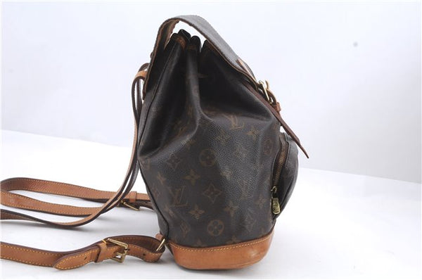 Authentic Louis Vuitton Monogram Montsouris MM Backpack M51136 LV 0201D