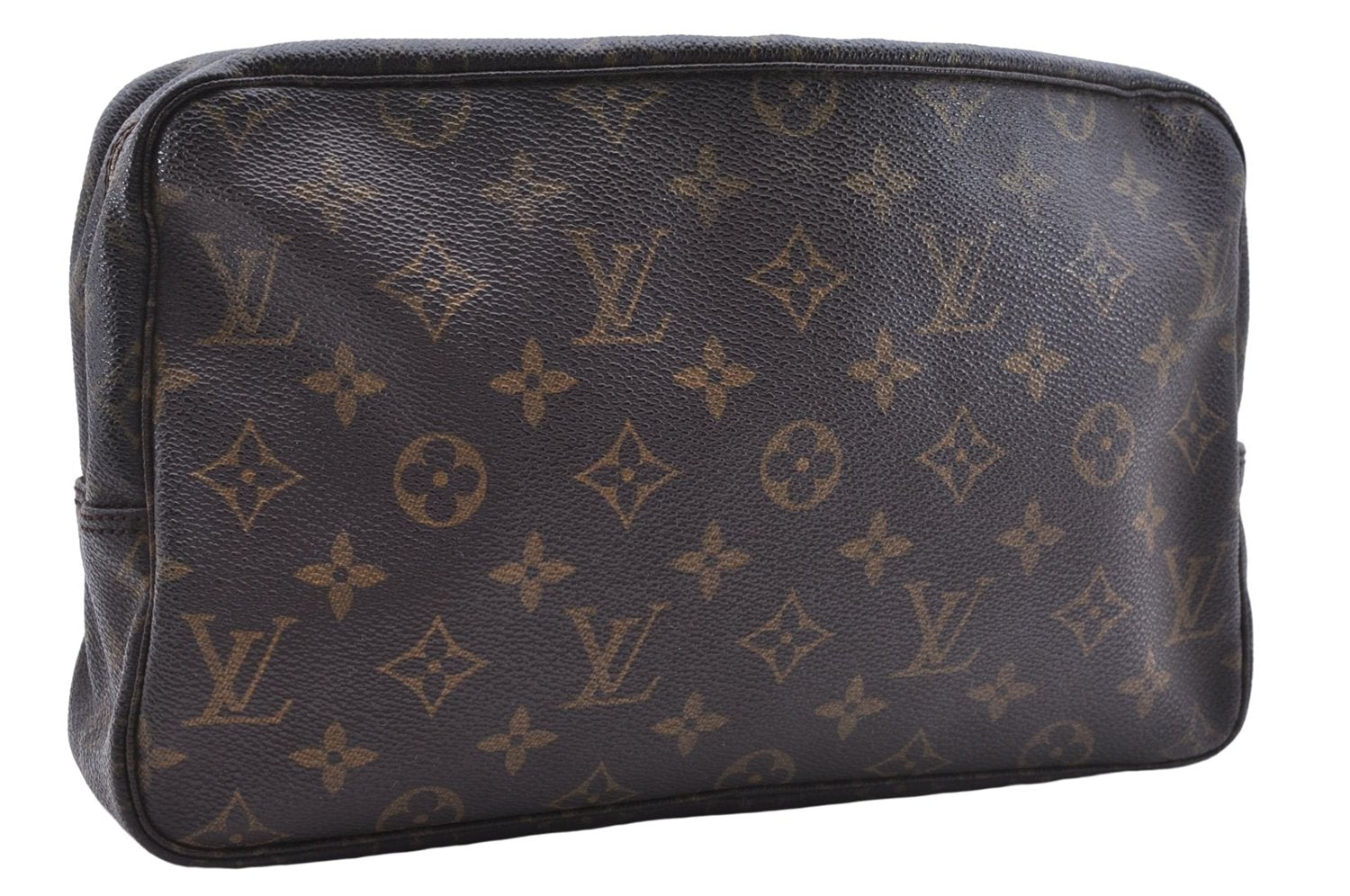 Auth Louis Vuitton Monogram Trousse Toilette 28 Clutch Bag M47522 LV Junk 0201E