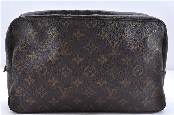 Auth Louis Vuitton Monogram Trousse Toilette 28 Clutch Bag M47522 LV Junk 0201E