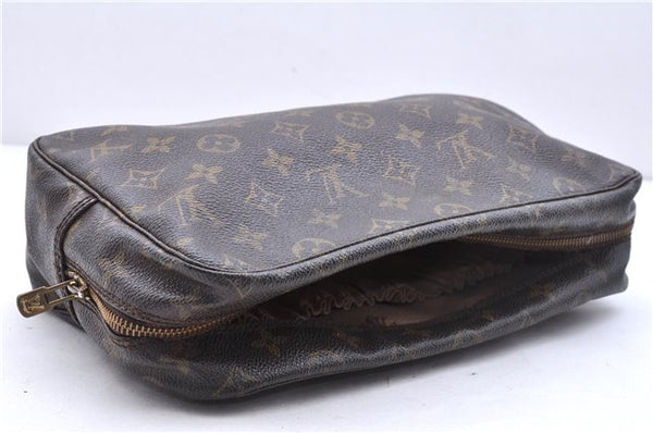 Auth Louis Vuitton Monogram Trousse Toilette 28 Clutch Bag M47522 LV Junk 0201E
