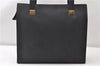 Authentic CELINE Vintage Shoulder Tote Bag Leather Black 0202G