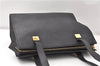 Authentic CELINE Vintage Shoulder Tote Bag Leather Black 0202G