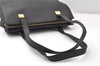 Authentic CELINE Vintage Shoulder Tote Bag Leather Black 0202G