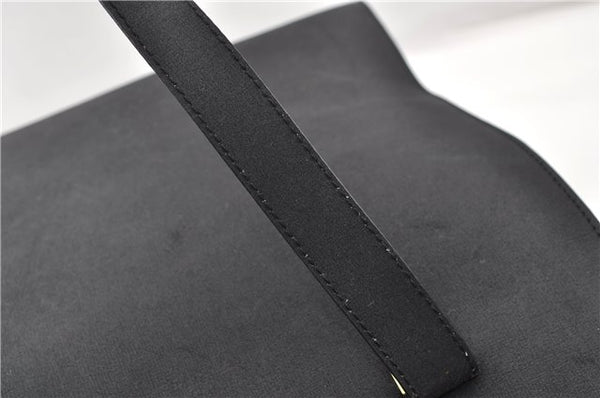 Authentic CELINE Vintage Shoulder Tote Bag Leather Black 0202G