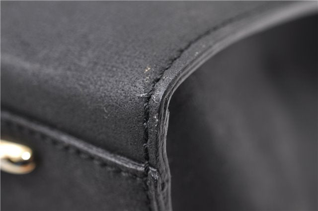 Authentic CELINE Vintage Shoulder Tote Bag Leather Black 0202G
