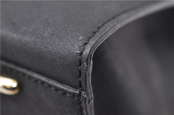 Authentic CELINE Vintage Shoulder Tote Bag Leather Black 0202G