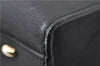 Authentic CELINE Vintage Shoulder Tote Bag Leather Black 0202G
