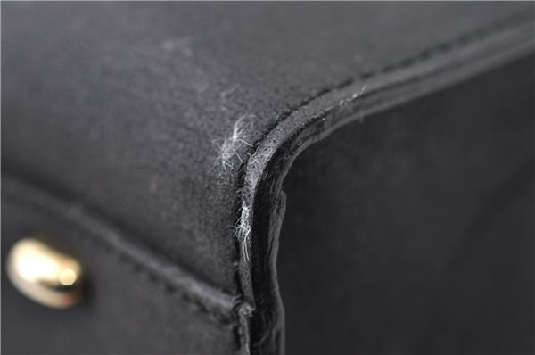 Authentic CELINE Vintage Shoulder Tote Bag Leather Black 0202G