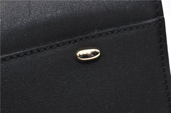 Authentic CELINE Vintage Shoulder Tote Bag Leather Black 0202G