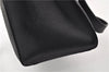 Authentic CELINE Vintage Shoulder Tote Bag Leather Black 0202G