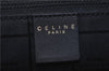 Authentic CELINE Vintage Shoulder Tote Bag Leather Black 0202G