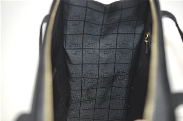Authentic CELINE Vintage Shoulder Tote Bag Leather Black 0202G