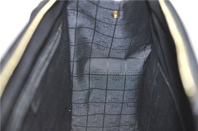 Authentic CELINE Vintage Shoulder Tote Bag Leather Black 0202G