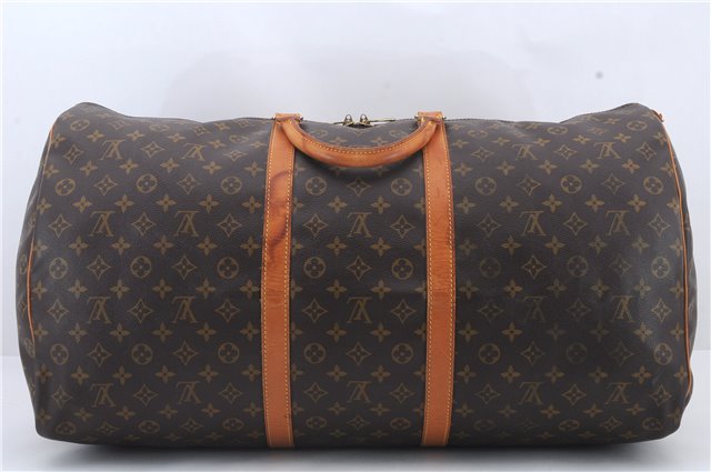 Authentic Louis Vuitton Monogram Keepall 60 Boston Bag M41422 LV 0203D