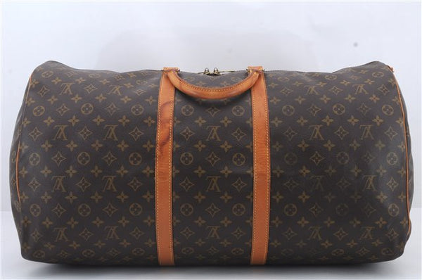 Authentic Louis Vuitton Monogram Keepall 60 Boston Bag M41422 LV 0203D