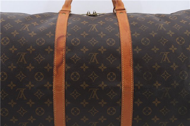 Authentic Louis Vuitton Monogram Keepall 60 Boston Bag M41422 LV 0203D