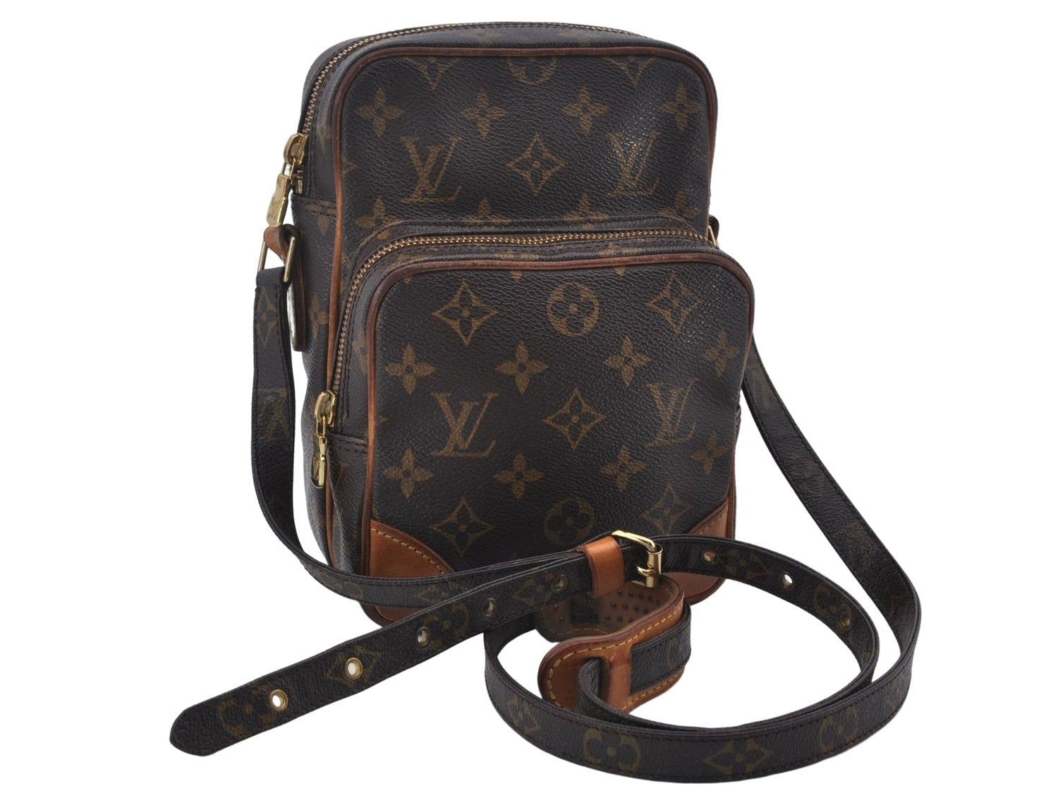 Authentic Louis Vuitton Monogram Amazone Shoulder Cross Body Bag M45236 LV 0203E