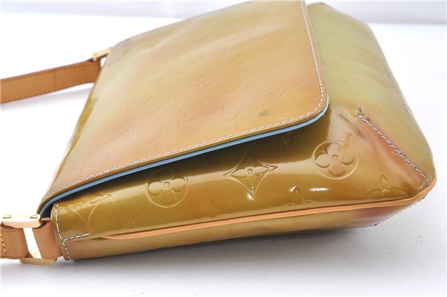 Auth Louis Vuitton Vernis Thompson Street Shoulder Bag Green M91009 LV 0203G