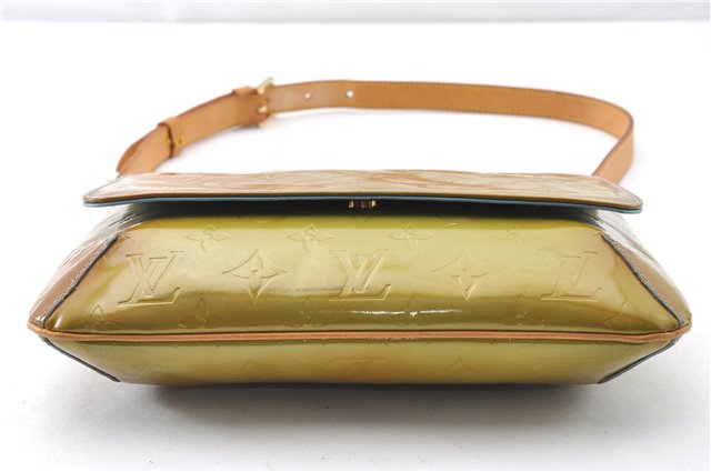 Auth Louis Vuitton Vernis Thompson Street Shoulder Bag Green M91009 LV 0203G