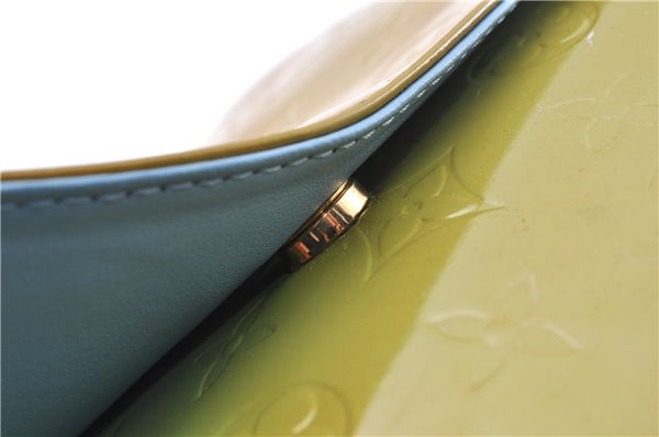 Auth Louis Vuitton Vernis Thompson Street Shoulder Bag Green M91009 LV 0203G