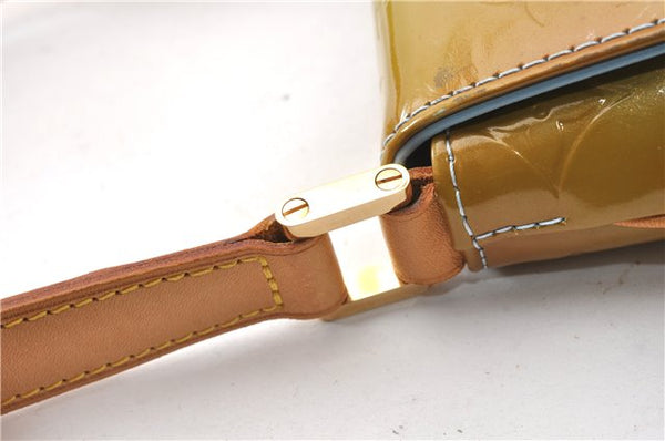 Auth Louis Vuitton Vernis Thompson Street Shoulder Bag Green M91009 LV 0203G