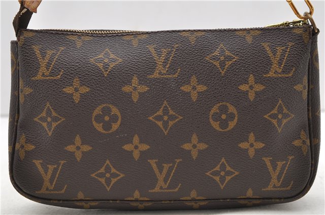 Authentic Louis Vuitton Monogram Pochette Accessoires Pouch M51980 LV 0204D