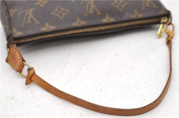 Authentic Louis Vuitton Monogram Pochette Accessoires Pouch M51980 LV 0204D