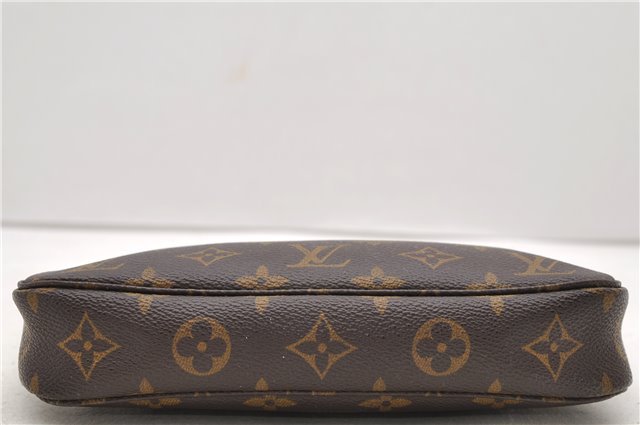 Authentic Louis Vuitton Monogram Pochette Accessoires Pouch M51980 LV 0204D