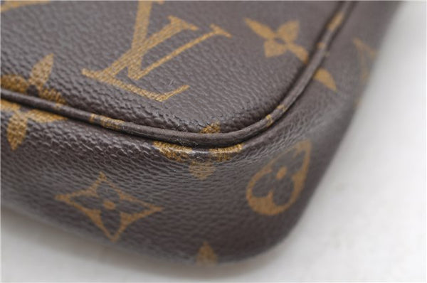 Authentic Louis Vuitton Monogram Pochette Accessoires Pouch M51980 LV 0204D