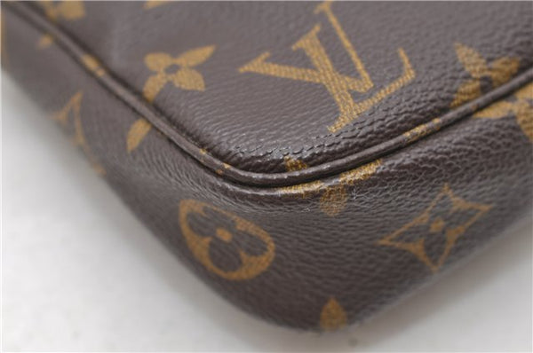 Authentic Louis Vuitton Monogram Pochette Accessoires Pouch M51980 LV 0204D