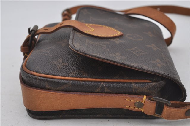 Authentic Louis Vuitton Monogram Cartouchiere PM M51254 Shoulder Cross Bag 0204F