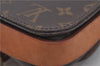 Authentic Louis Vuitton Monogram Cartouchiere PM M51254 Shoulder Cross Bag 0204F