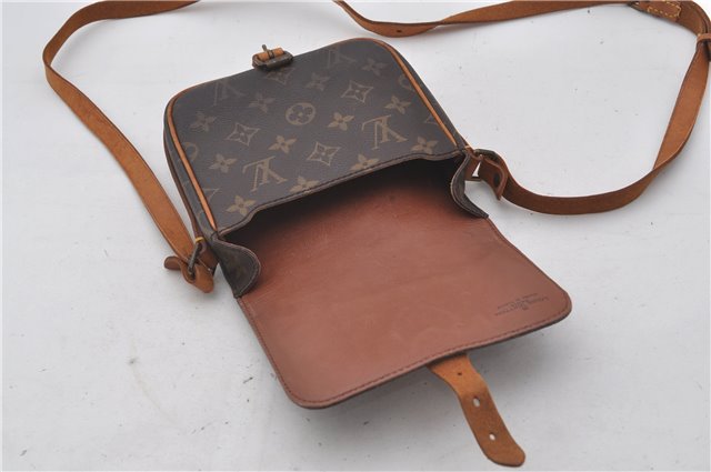 Authentic Louis Vuitton Monogram Cartouchiere PM M51254 Shoulder Cross Bag 0204F