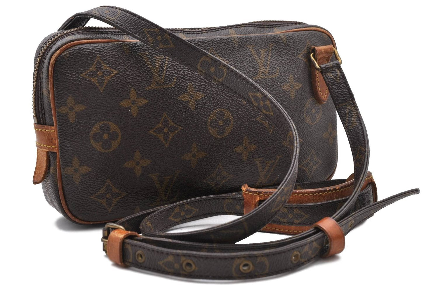 Louis Vuitton Monogram Marly Bandouliere Shoulder Cross Bag M51828 LV Junk 0205D