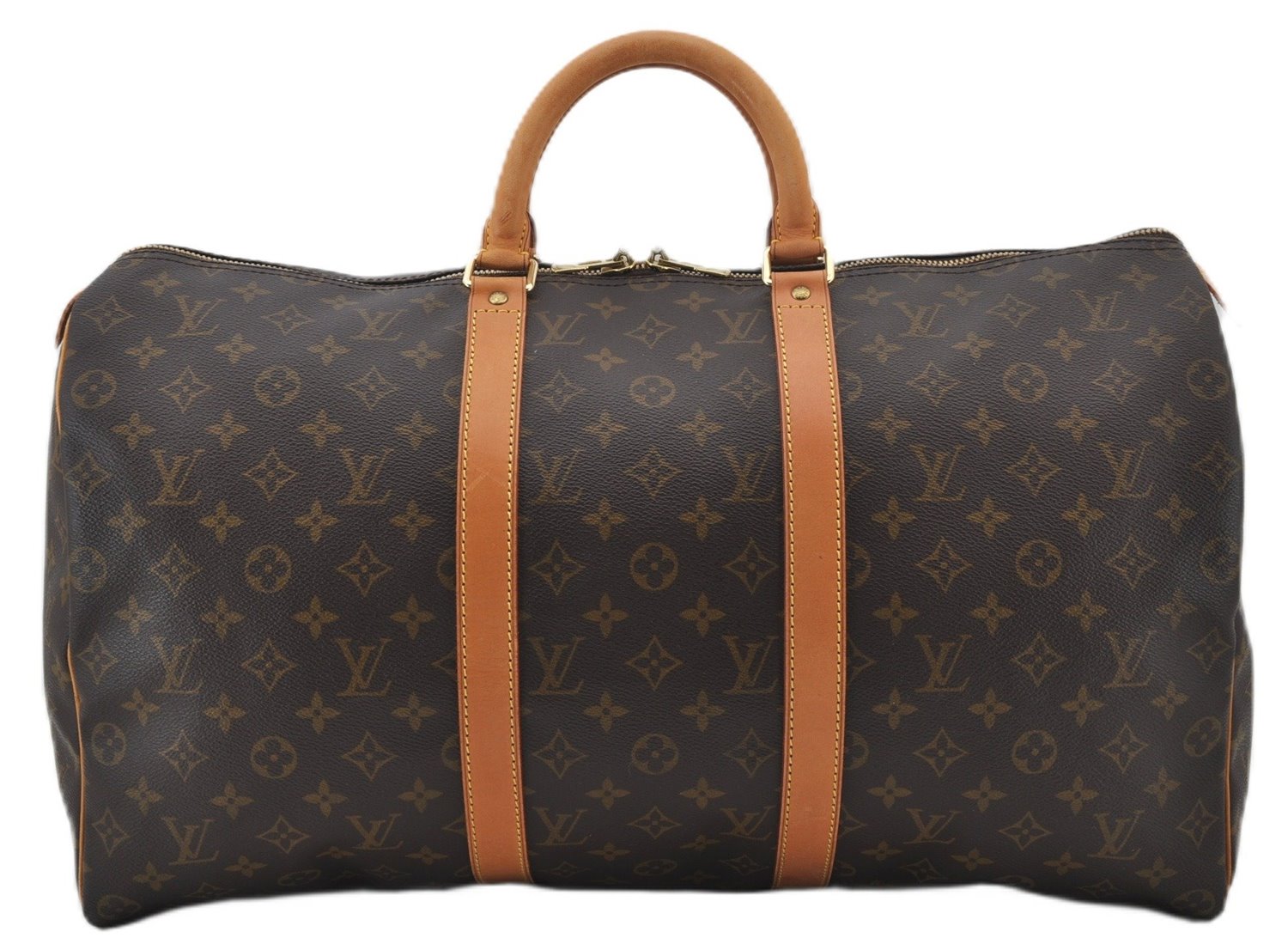 Authentic Louis Vuitton Monogram Keepall 50 Travel Boston Bag M41426 LV 0205F