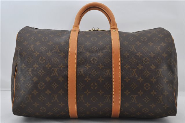 Authentic Louis Vuitton Monogram Keepall 50 Travel Boston Bag M41426 LV 0205F