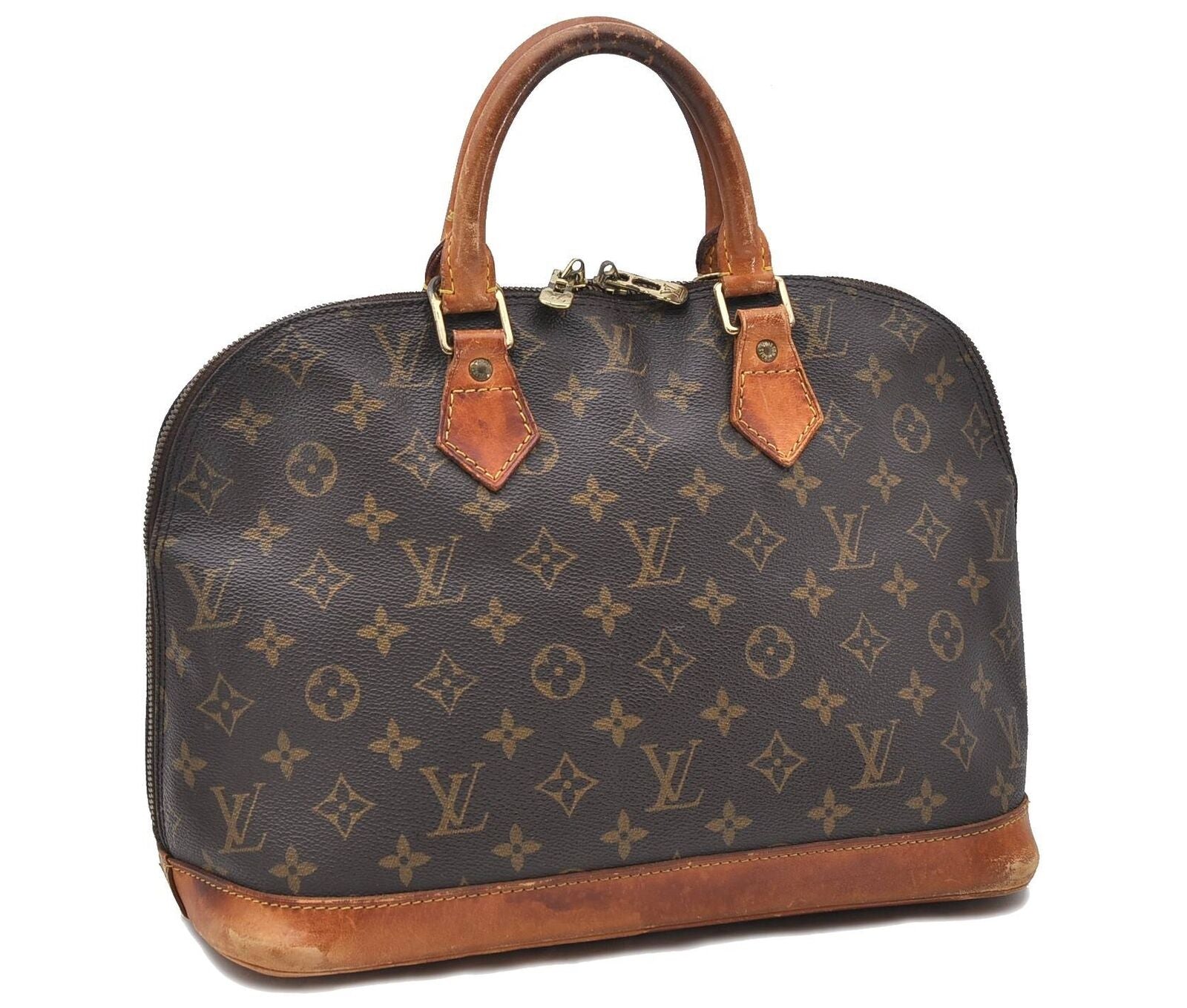 Authentic LOUIS VUITTON Monogram Alma Hand Bag M51130 LV 0206B