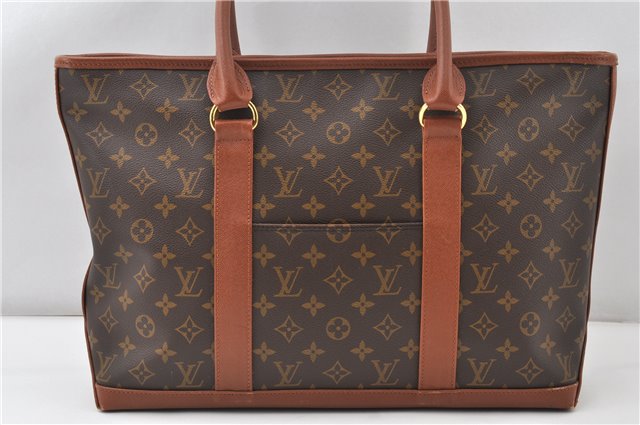 Auth Louis Vuitton Monogram Sac Weekend PM Vintage Tote Hand Bag M42425 LV 0206G